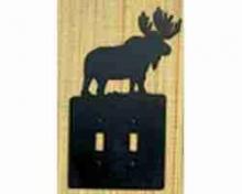 Meyda Black 22378 - Moose Double Switch Plate