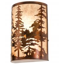 Meyda Black 224711 - 12" Wide Tall Pines Wall Sconce