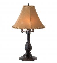 Meyda Black 225854 - 14" Wide Chamers Table Lamp