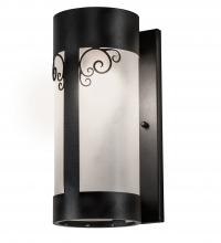 Meyda Black 226040 - 5" Wide Putrelo Wall Sconce