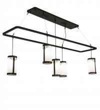 Meyda Black 226224 - 78" Long Putrelo Oblong Chandelier