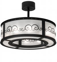 Meyda Black 226354 - 28" Wide Putrelo Pendant