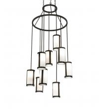 Meyda Black 226577 - 35" Wide Cartier 9 Light Chandelier