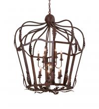 Meyda Black 227873 - 43" Wide Citadel 12 Light Pendant