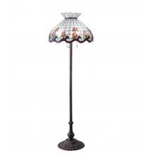 Meyda Black 228096 - 62" High Roseborder Floor Lamp