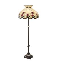 Meyda Black 228520 - 62" High Roseborder Floor Lamp