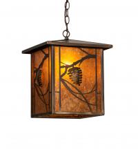 Meyda Black 228669 - 12" Square Whispering Pines Pendant