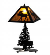 Meyda Black 228788 - 21" High Lone Moose Table Lamp