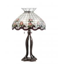 Meyda Black 228799 - 32" High Roseborder Table Lamp