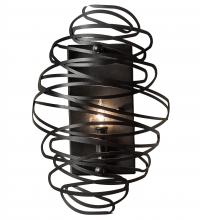 Meyda Black 229531 - 10" Wide Cyclone Wall Sconce