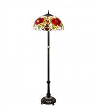 Meyda Black 230195 - 62" High Renaissance Rose Floor Lamp