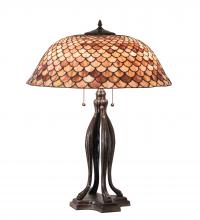 Meyda Black 230385 - 30" High Fishscale Table Lamp