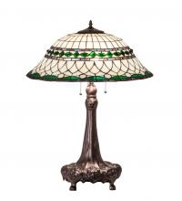 Meyda Black 230467 - 31" High Tiffany Roman Table Lamp