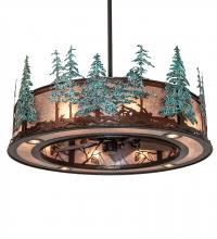 Meyda Black 230672 - 45" Wide Whispering Pines Chandel-Air