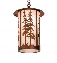 Meyda Black 230733 - 14" Wide Fulton Great Pines Pendant