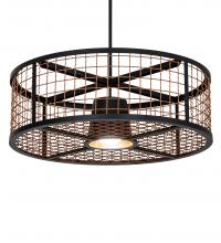 Meyda Black 230966 - 30" Wide Paloma Golpe Pendant