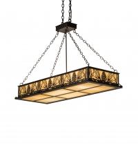 Meyda Black 231204 - 48" Long Mountain Pine Oblong Inverted Pendant