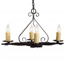 Meyda Black 231446 - 28" Wide Elianna 4 Light Chandelier