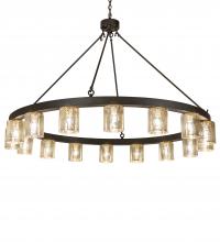 Meyda Black 231480 - 62" Wide Loxley Needham 16 Light Chandelier