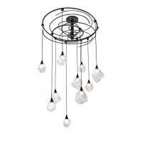 Meyda Black 232067 - 48" Wide Cyclone Cascading Pendant