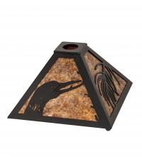 Meyda Black 232662 - 12" Square Loon Pine Needle Shade