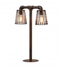 Meyda Black 232891 - 28" High X 18" Wide PipeDream 2 Light Table Lamp