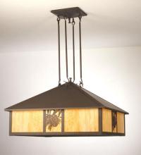 Meyda Black 23294 - 38"Sq Winter Pine Pendant