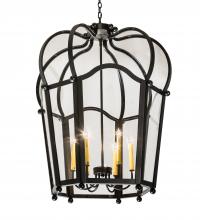 Meyda Black 233011 - 32" Wide Citadel 6 Light Pendant