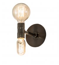 Meyda Black 233063 - 5" Wide Alva Asta Wall Sconce