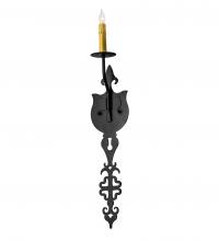 Meyda Black 233401 - 5" Wide Merano Wall Sconce