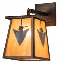 Meyda Black 233602 - 9" Wide Arrowhead Wall Sconce