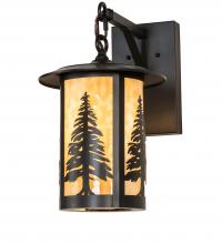 Meyda Black 233622 - 10" Wide Fulton Tall Pines Wall Sconce