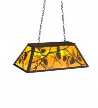 Meyda Black 234380 - 33" Long Whispering Pines Oblong Pendant