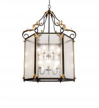 Meyda Black 234527 - 48" Wide Ganser Lantern Pendant