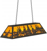 Meyda Black 234661 - 48" Long Tall Pines Oblong Pendant