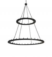 Meyda Black 236362 - 84" Wide Loxley 48 Light Two Tier Chandelier