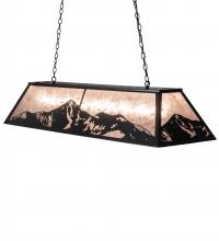 Meyda Black 236966 - 61" Long Mountain Range Oblong Pendant