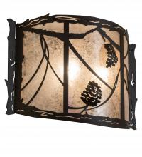 Meyda Black 238004 - 20" Wide Whispering Pines Wall Sconce