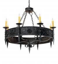 Meyda Black 239061 - 42" Wide Calandra 8 Light Chandelier