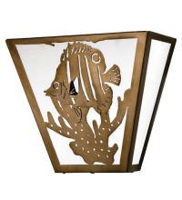 Meyda Black 23909 - 13"W Tropical Fish Wall Sconce