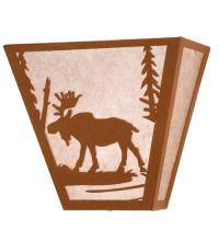 Meyda Black 23946 - 13" Wide Moose Creek Wall Sconce