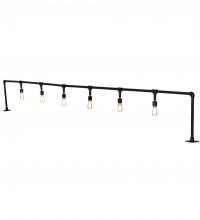 Meyda Black 239546 - 158" Long PipeDream 6 Light Bar Top Lamp