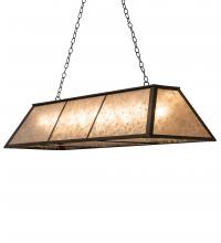 Meyda Black 240397 - 60" Long Tri-Panel Oblong Pendant