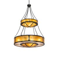 Meyda Black 240509 - 46" Wide Kleba Two Tier Pendant