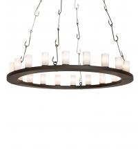 Meyda Black 240760 - 60" Wide Loxley Angler 20 Light Chandelier