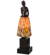 Meyda Black 24085 - 16"H Silhouette Jayne Swayne Accent Lamp