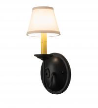 Meyda Black 240912 - 5" Wide Jenna 1 Light Wall Sconce