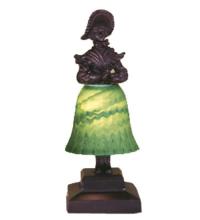 Meyda Black 24094 - 13.5"H Silhouette Prairie Lady Accent Lamp