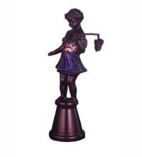 Meyda Black 24099 - 15.5"H Silhouette Bacchus Boy Accent Lamp