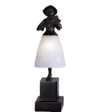 Meyda Black 24116 - 16" High Silhouette Lady with Bouquet Accent Lamp